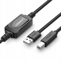 Kabel USB - USB typ B UGREEN 15 m czarny