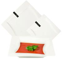 СЕРВИЗ VIVA 18 EL ДЛЯ 6 ЧЕЛОВЕК КВАДРАТНЫЙ НАБОР ФАРФОРОВЫХ ТАРЕЛОК