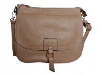 LISTONOSZKA DAMSKA KLASYCZNA BRĄZOWA TOREBKA DAMSKA NA RAMIĘ DAMSKA TOREBKA