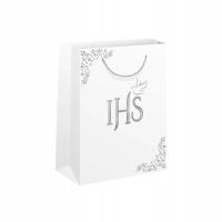 TOREBKA KOMUNIJNA NA PREZENT PIERWSZA KOMUNIA ŚWIĘTA IHS DUŻA SREBRNA