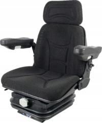 Siedzenie Ursus mechaniczne amortyzowane czarne z podłokietnikami