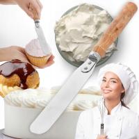 NÓŻ CUKIERNICZY SZPATUŁKA PROSTA ŁOPATKA DO KREMU DEKORACJI Z MASY 23 CM