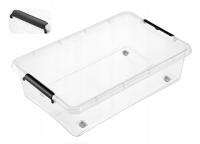 Pojemnik pod łóżko 29 L plastikowy z pokrywką i kółkami szuflada organizer