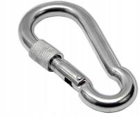 8mm KARABIŃCZYK Z ZABEZPIECZENIEM DO HUŚTAWKI KWASOODPORNY 8x100 z inox