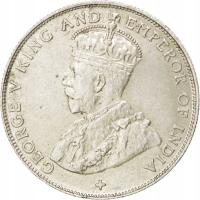 Moneta, Straits Settlements, George V, 50 Cents, 1
