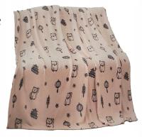 Mięciutki Koc kocyk flanelowy Smukee 150x170 koty kotki różowy