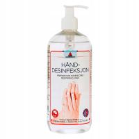 HAND DESINFEKSJON 0.5L preparat do dezynfekcji rąk BAKTERIOBÓJCZY