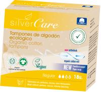 EKO tampony Silver Care Regular BIO 100% bawełna (bez aplik.) 18 szt.