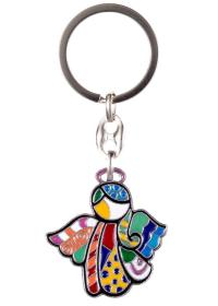 KOLOROWY BRELOK ANIOŁ ANIOŁEK WITRAŻ pop-art