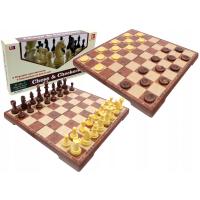 Большие классические шахматы магнитные шашки 2в1