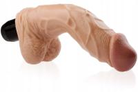 Вибратор с позвоночником и яичками реалистичный венозный пенис 22 см