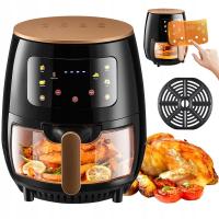 FRYTKOWNICA BEZTŁUSZCZOWA FRYTOWNICA AIR FRYER 5 TRYBÓW GOTOWANIA 6L 2400W