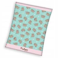 NARZUTA KOCYK NA ŁÓŻKO KOC PUSHEEN 150x200cm CORAL KOTEK PUSZIN