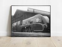 Старый фото PKP паровоз Pm36 - 1 1937 r 50x40cm