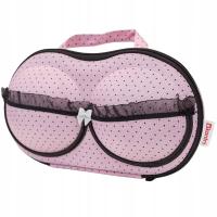 Стильный чехол для нижнего белья бюстгальтер путешествия розовый Контри E1001