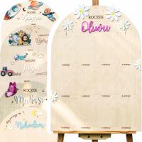 RAMKA TABLICA NA 12 ZDJĘĆ PIERWSZY ROK ŻYCIA PREZENT NA ROCZEK ŚWIĘTA WZORY