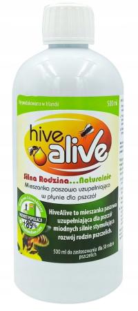 HiveAlive 500ml Szybki rozwój pszczół większy Czerw Zdrowa rodzina Pszczela