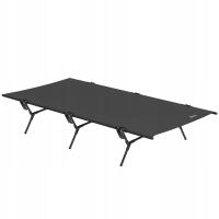 2X Składane łóżko campingowe z torbą czarny 200x100x36cm