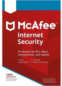 McAfee Internet Security 10 ПК / 1Rok