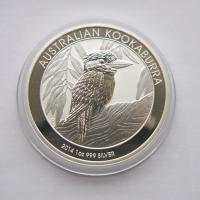 AUSTRALIA 1 $ 2014 KOOKABURRA UNCJA SREBRO