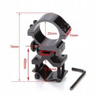 Крепление ствола для фонарика лазерный держатель оружия 25 мм 1CAL MN1