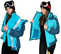 Лыжная куртка 2в1 Зимняя флисовая 20000MEM S