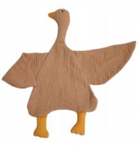 przytulanka muślinowa uspokajacz GĘŚ KOLORY