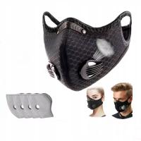 MASECZKA MASKA OCHRONNA ANTYSMOGOWA 4x FILTR HEPA