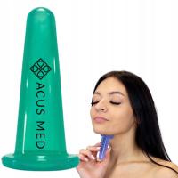 BAŃKA CHIŃSKA SILIKONOWA DO MASAŻU TWARZY ACUS MED DUŻA