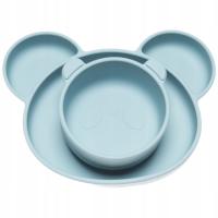 Силиконовая тарелка и чашка с присоской для детей