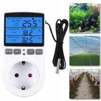 TERMOSTAT REGULATOR TEMPERATURY CYFROWY ELEKTRONICZNY STEROWNIK PIECA 230V