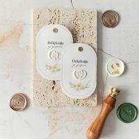 Этикетки Спасибо за доверие, с уайт-спиритом