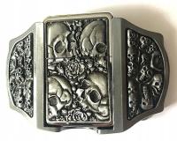 Черепа розы с бензиновой зажигалкой пряжка для ремня