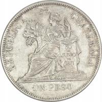 18.GWATEMALA, 1 PESO 1894