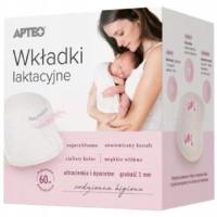 APTEO WKŁADKI LAKTACYJNE / 60 SZTUK / CIENKIE / SUPERCHŁONNE / DYSKRETNE