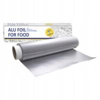 Folia Aluminiowa Gastronomiczna Extra Gruba 1 Kg w kartoniku z nożykiem