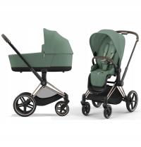 Cybex Priam 4.0 Green Leaf + Rama Chrome Black