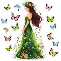 GAZETKA SZKOLNA DEKORACJA WIOSENNA PANI WIOSNA PRZEDSZKOLE SZKOŁA DUŻA XXL