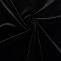 TKANINA OBICIOWA VELVET WELWET VELUR AKSAMIT - CZARNY - 1mb