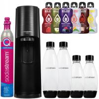 Zestaw do wody saturator SodaStream Terra Black 4 butelki + 6x napoje