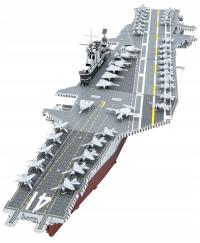 Metal Earth Lotniskowiec USS Midway metalowy model 3D do składania