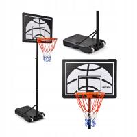 Kosz do koszykówki tablica zestaw regulowany ogrodowy Meteor 155-200 cm