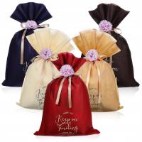 TOREBKI ŚWIĄTECZNE NA PRZYJĘCIE Z TKANINY SZNUREK PRZYSMAK 5 SZT