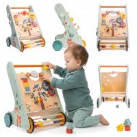 Drewniany chodzik Pchacz dla dziecka tablica Sorter interaktywny GIGANT XXL