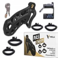 КЛЕТКА ДЛЯ ПЕНИСА ПОЯС ВЕРНОСТИ С ЗАМКОМ ДЛЯ КЛЮЧЕЙ БДСМ ЦЕЛОМУДРИЕ КЛЕТКА XL