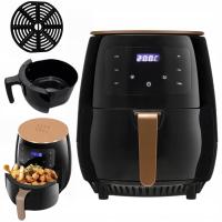 FRYTKOWNICA BEZTŁUSZCZOWA 6 L FRYTOWNICA 2400W MOCNA AIR FRYER LCD