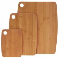 Разделочная доска деревянная универсальная 3 размера для сервировки кухни