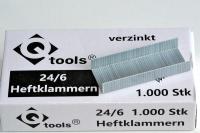 ZSZYWKI BIUROWE ROZMIAR 24/6 QTOOLS 1000 SZTUK