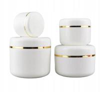 Банка с золотой каймой | для кремов | масок | сывороток | белый 50 мл