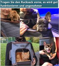 Petsfit Plecak dla małych psów,kotów regulowane nosidełko przednie dla psa